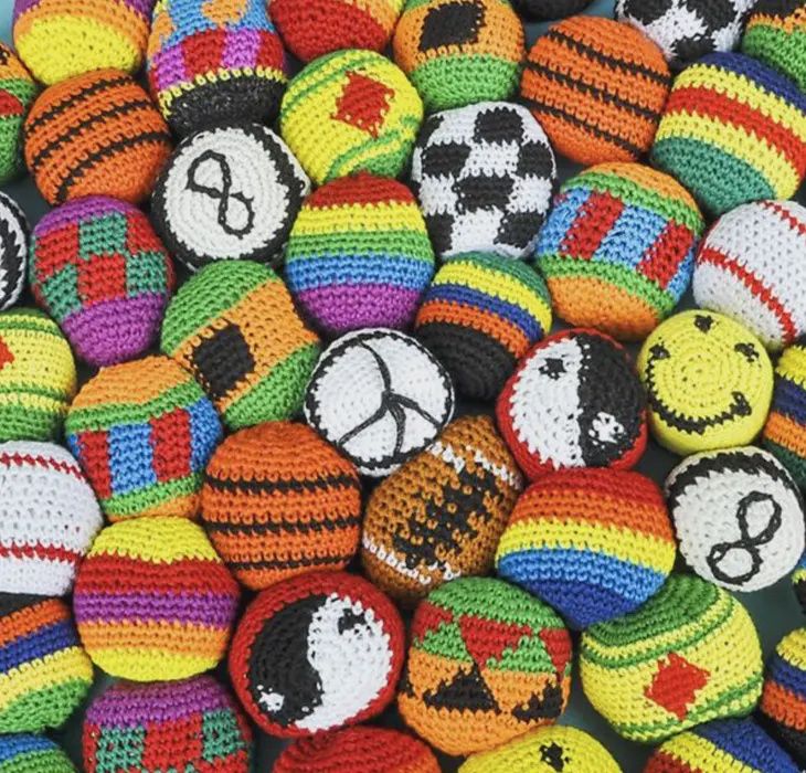 2&quot; Knitted Hacky sack