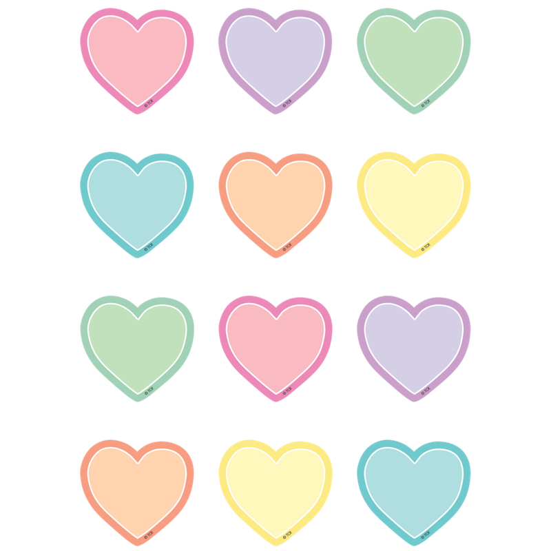 Pastel Pop Hearts Mini Accent