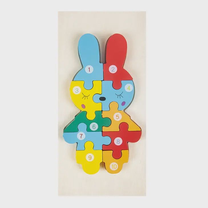 Bunny Wooden Preschool Puzzle