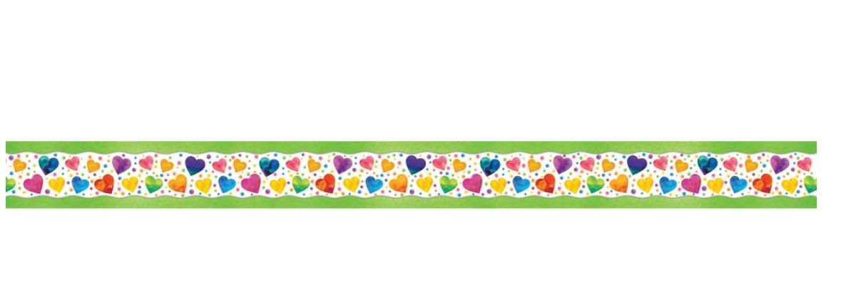 Watercolor Hearts - Trimmers, All Around the Board