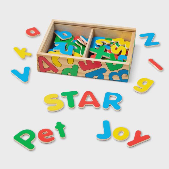 Wooden Alphabet Magnets