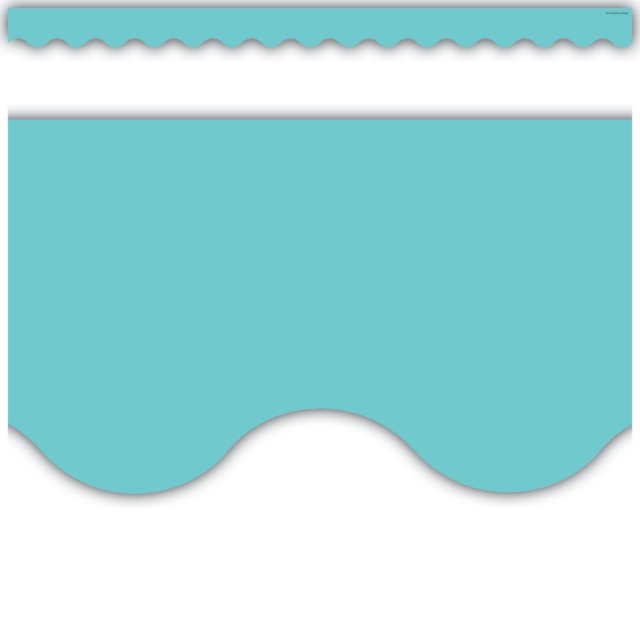 Light Turquoise Scalloped Border Trim