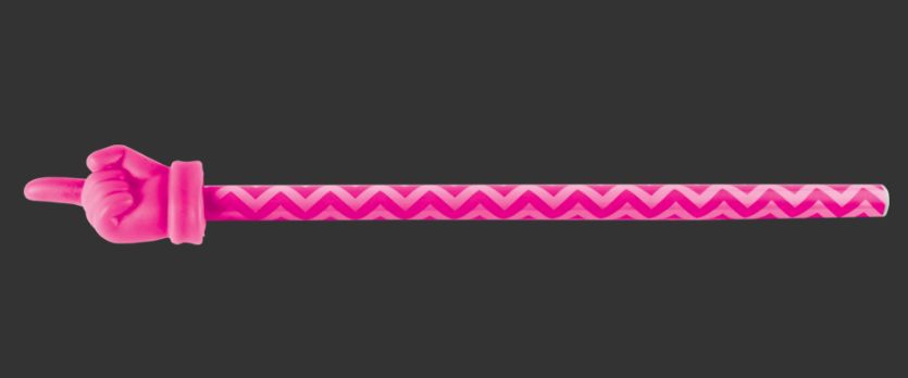 Hot Pink Chevron Hand Pointer