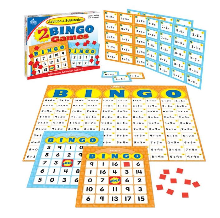Addition &amp; Subtraction BINGO 2 Games