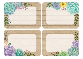 Rustic Bloom Name Tags/Labels - Multi-Pack