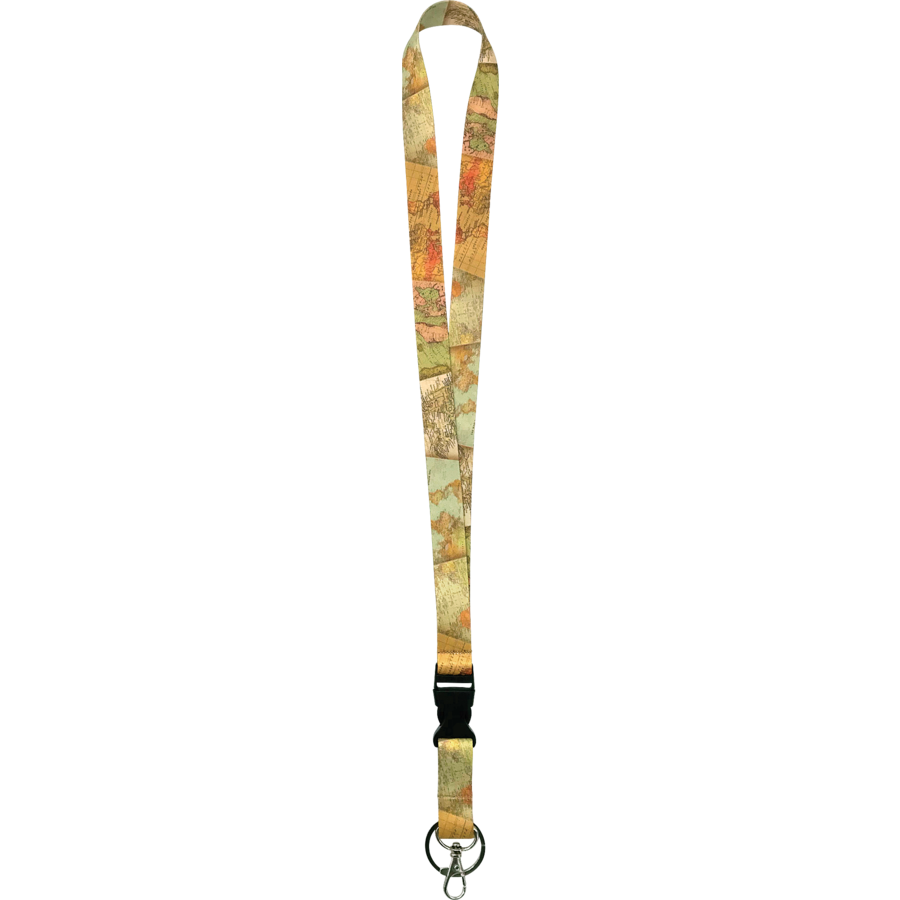 Travel the Map Lanyard