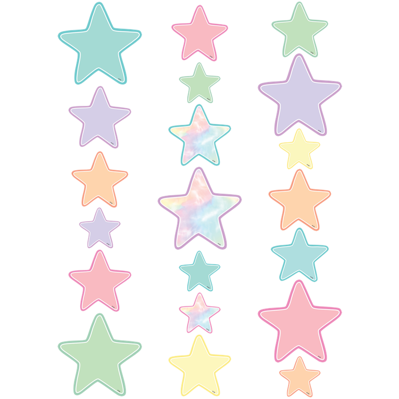 Pastel Pop Stars Assortment Accents