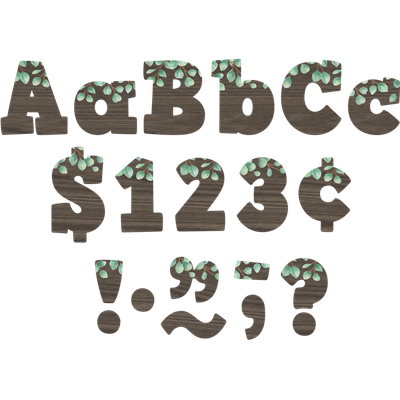 Eucalyptus 4" Bold Block Letters Combo Pack