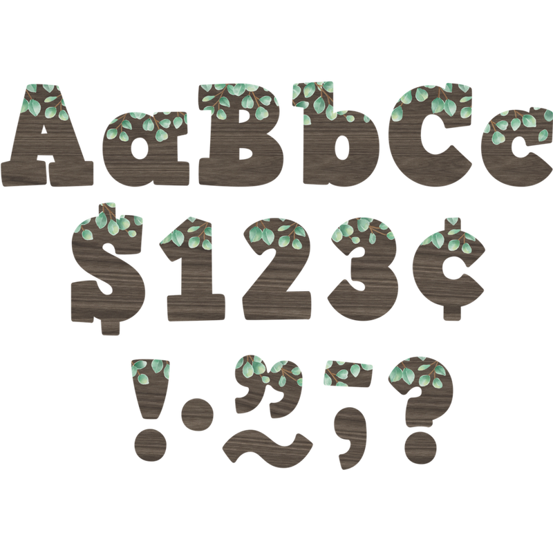 Eucalyptus 4" Bold Block Letters Combo Pack