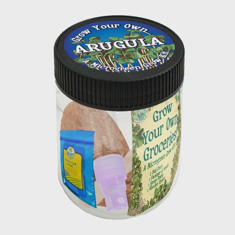 Grow Your Own Groceries - Arugula Microgreen Kit