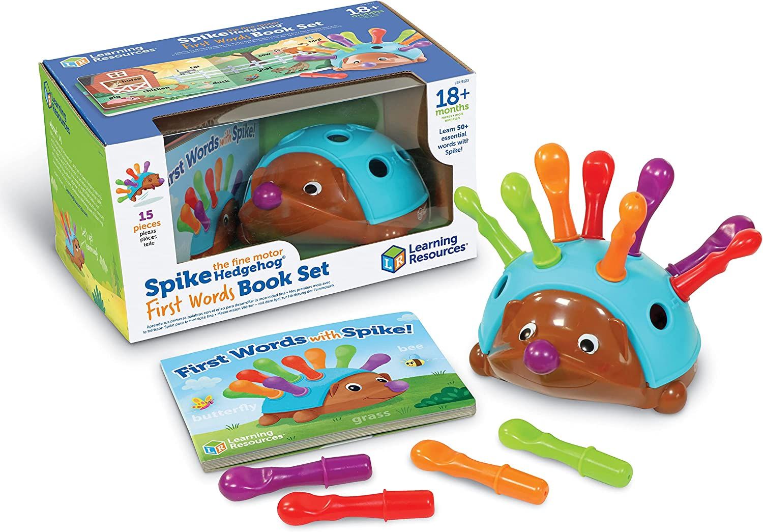 Spike the fine motor Hedgehog/First Words Book Set