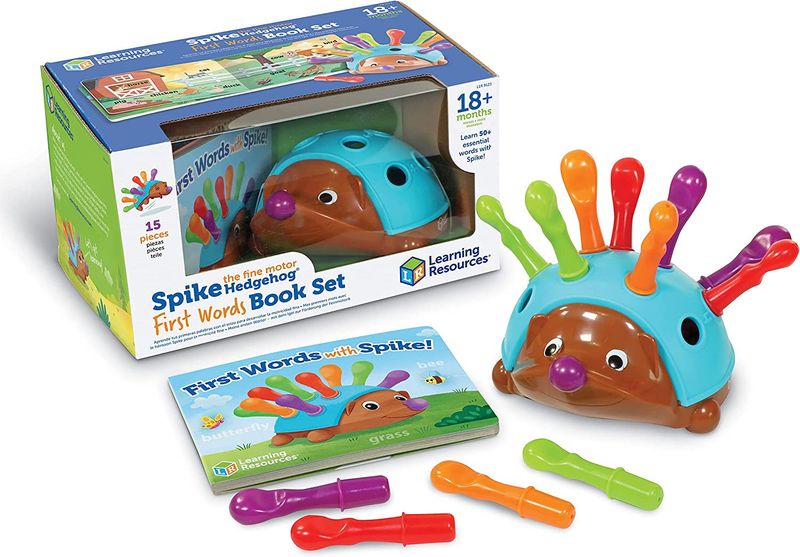 Spike the fine motor Hedgehog/First Words Book Set