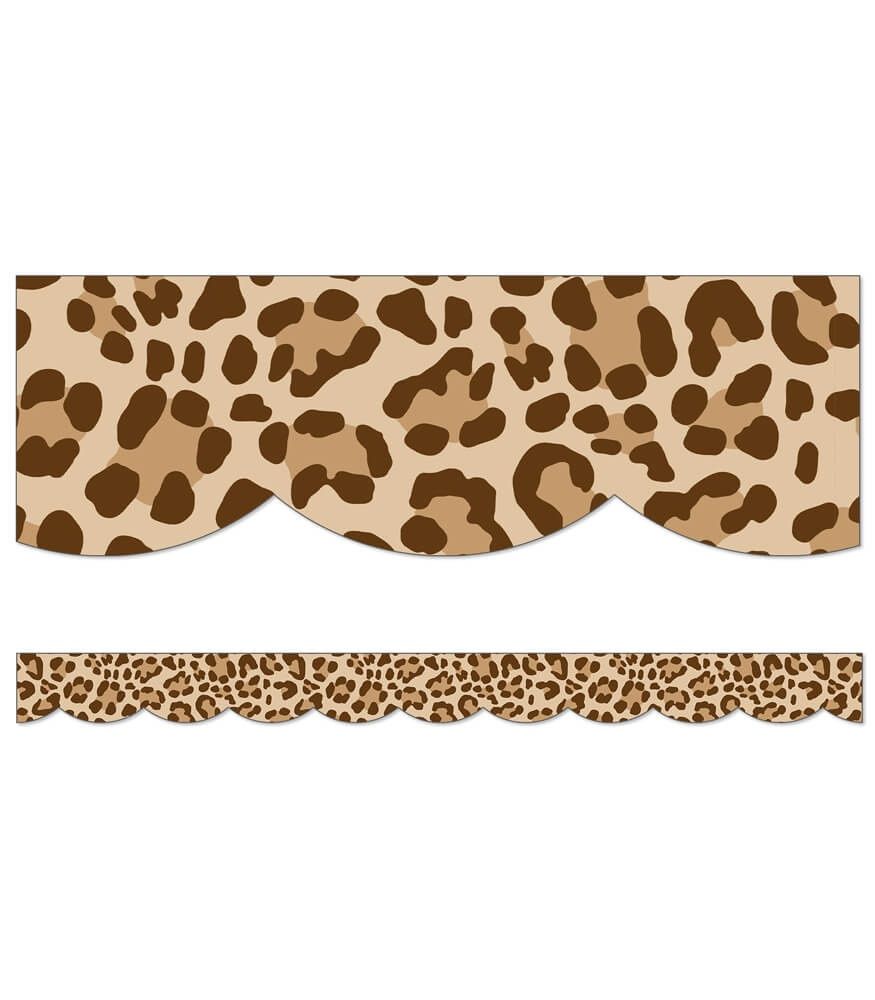 Simply Safari Leopard Scalloped Borders