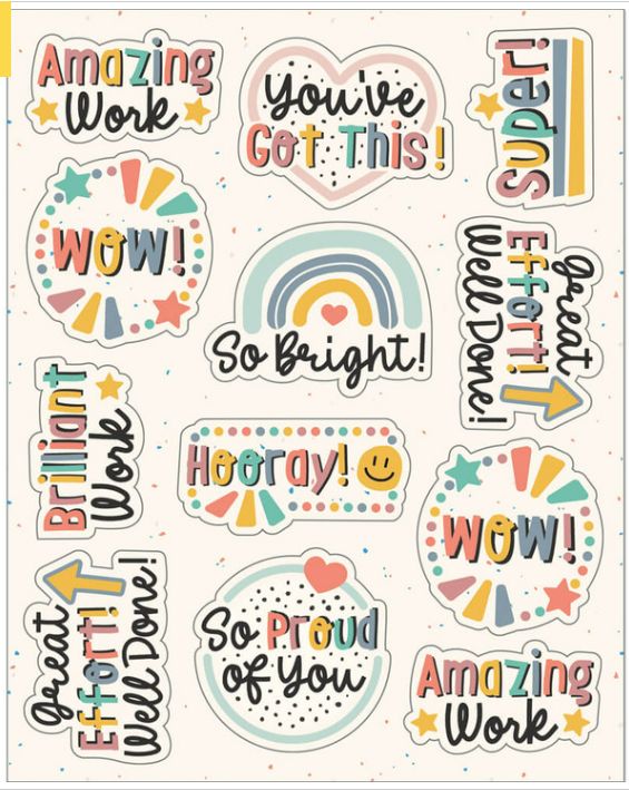 We Belong Motivators Shape Stickers