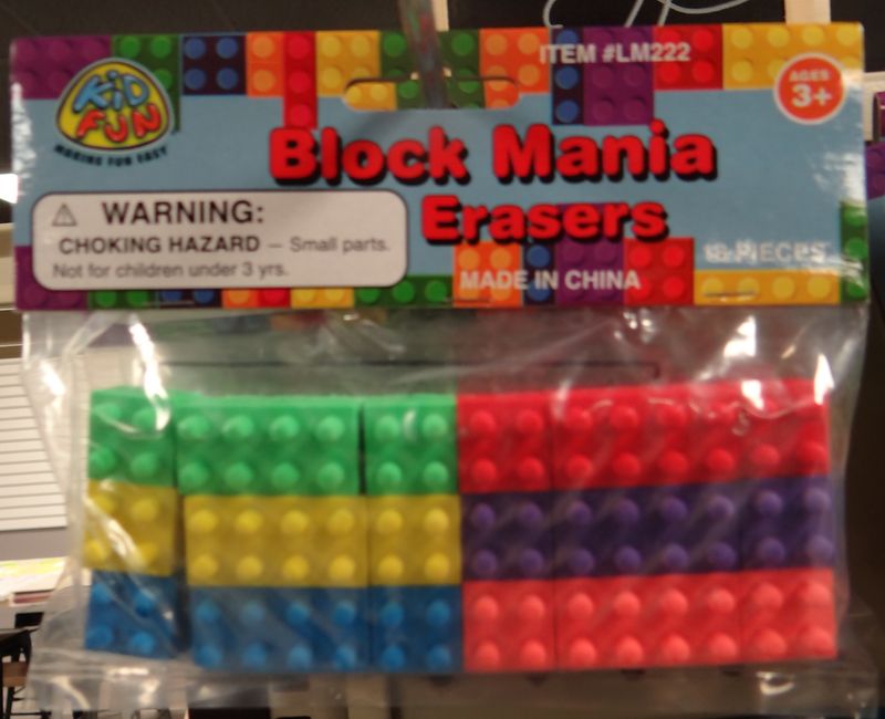 Block Mania Erasers