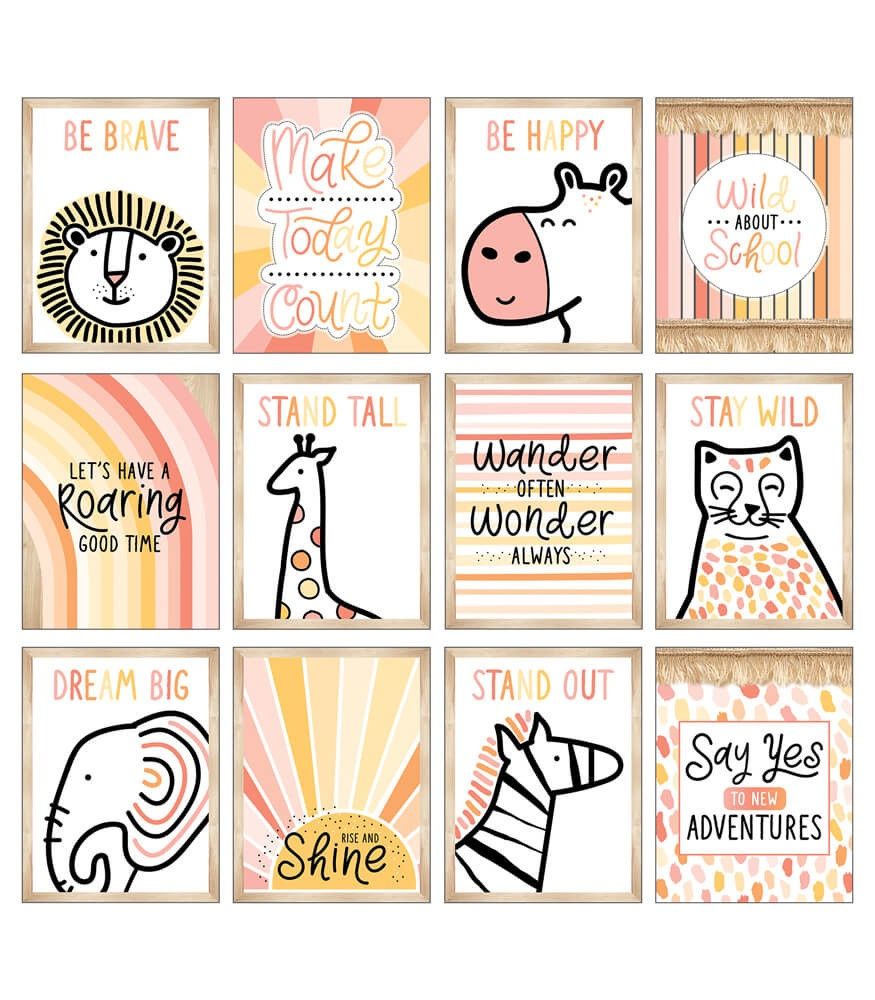 Mini Posters: Simply Safari Poster Set