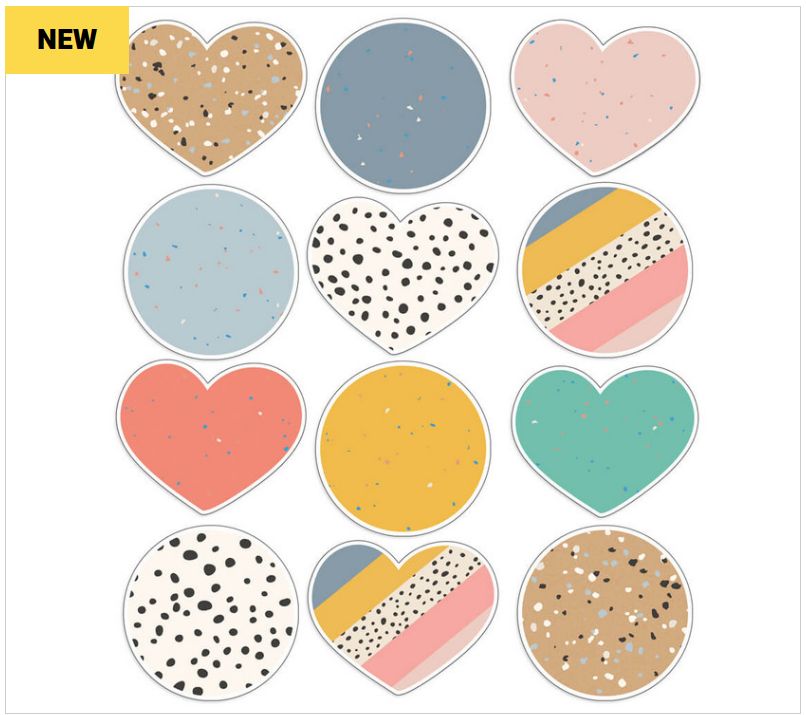 We Belong Jumbo Hearts &amp; Dots Cut,Outs