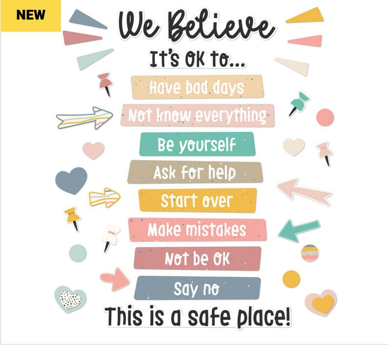 We Belong Motivational Bulletin Board Set