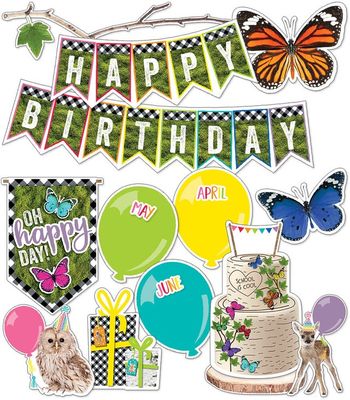 Woodland Whimsy Birthday Mini Bulletin Board Set