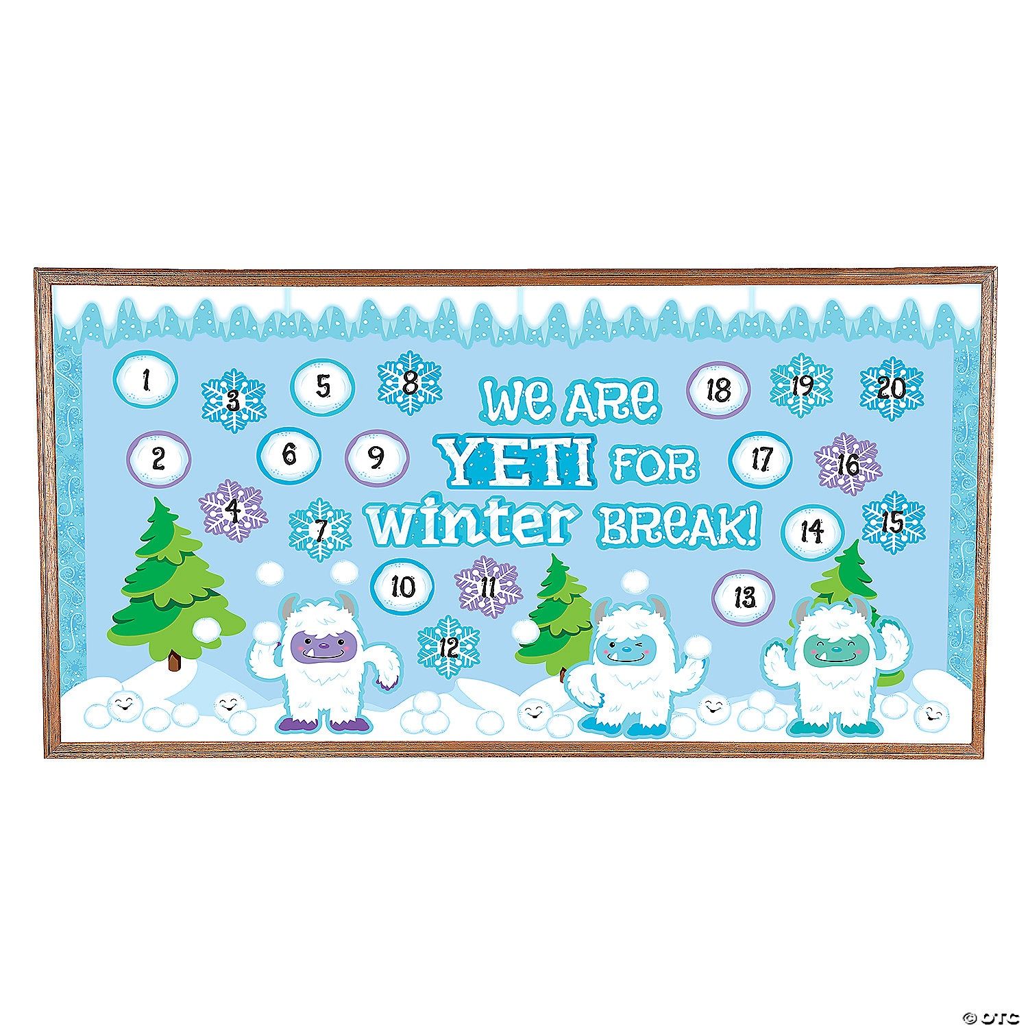 Winter Break Countdown Bulletin Board Set - 72 Pc.