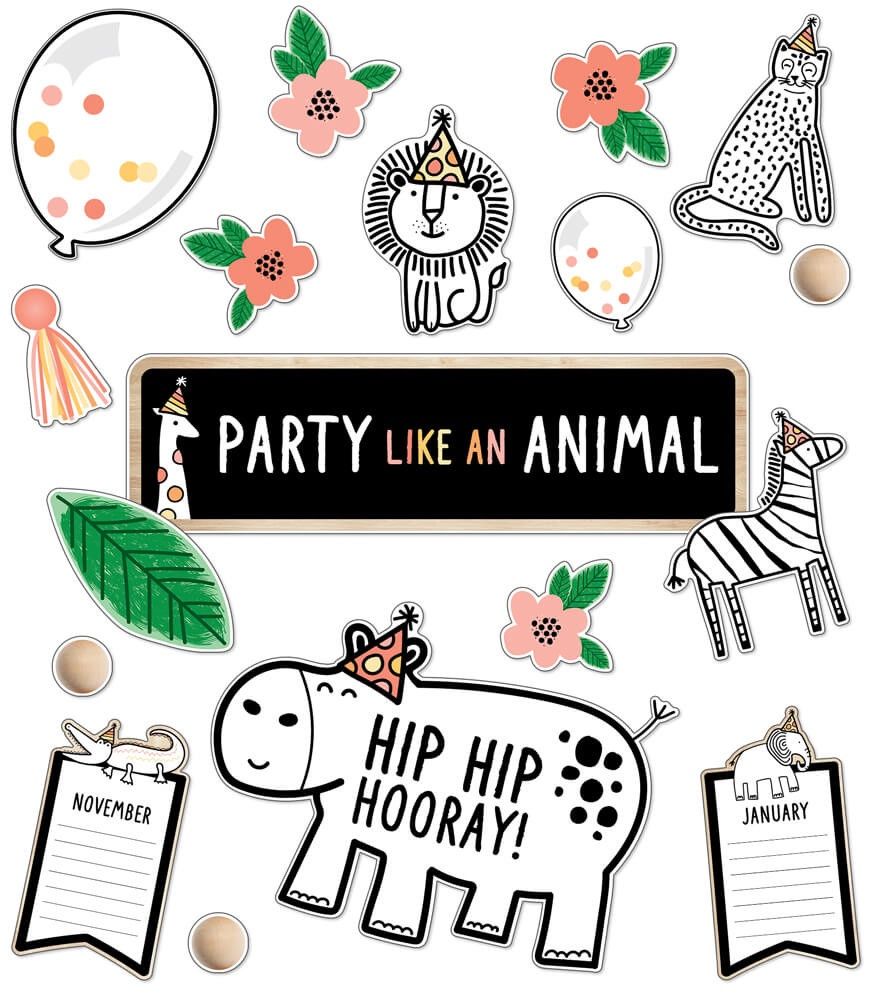 Simply Safari Birthday Bulletin Board Set