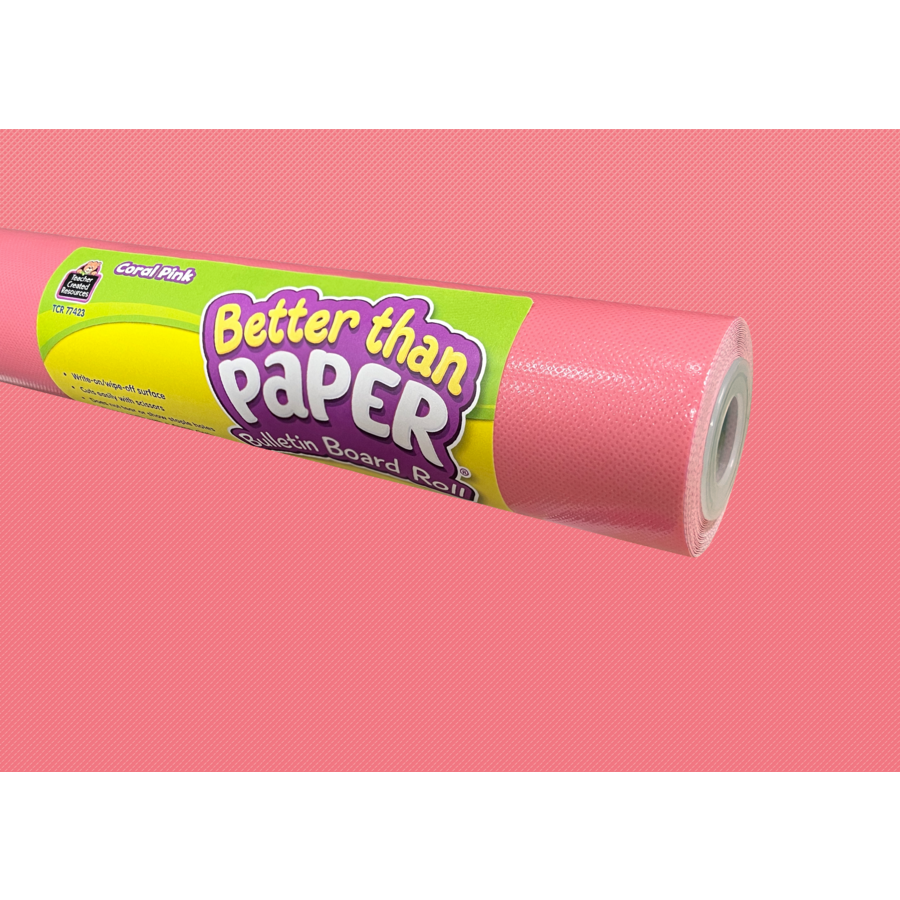 Coral Pink Better Than Paper® Bulletin Board Roll