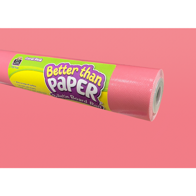 Coral Pink Better Than Paper® Bulletin Board Roll