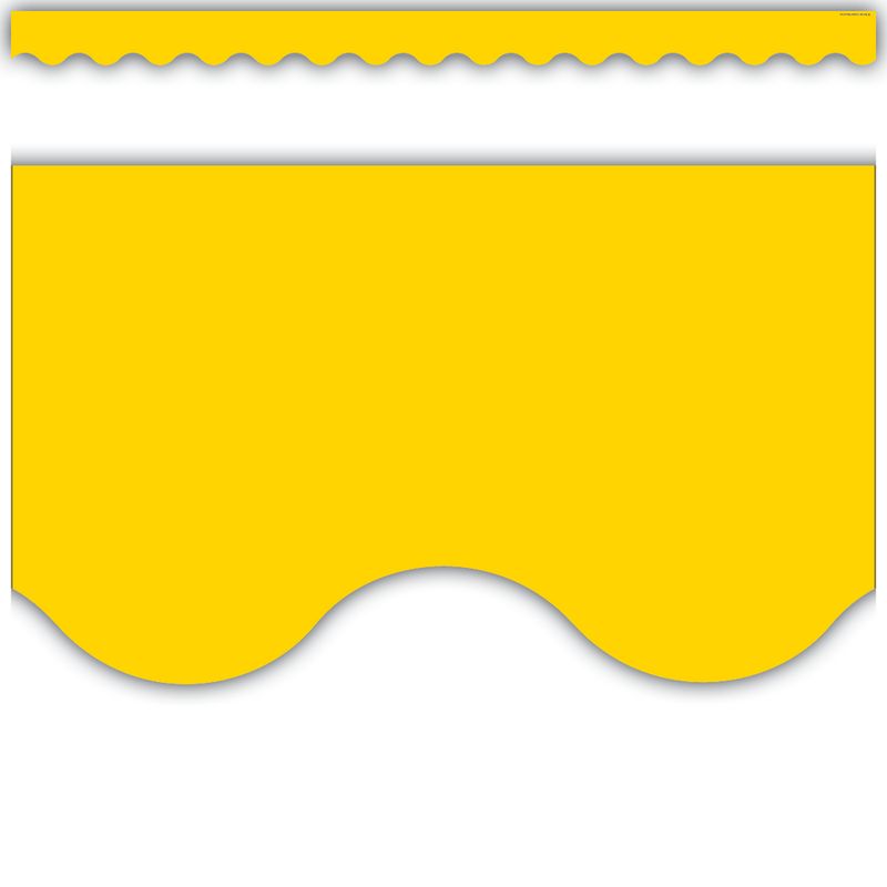 Yellow Gold Scalloped Border Trim