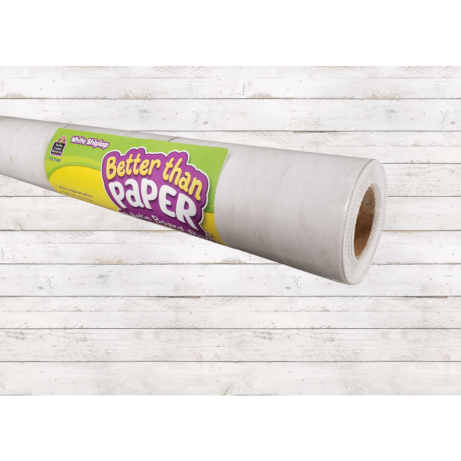 White Shiplap Better Than Paper® Bulletin Board Roll