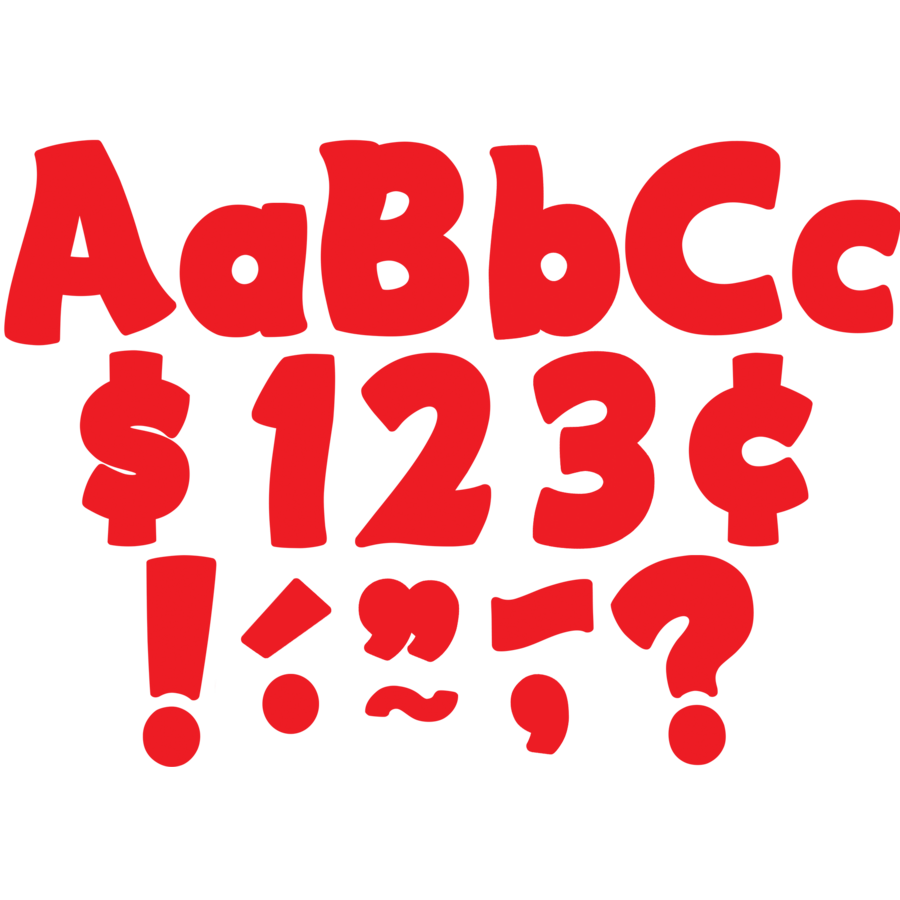 Red FUNtastic 4&quot; Letters Combo Pack/Red