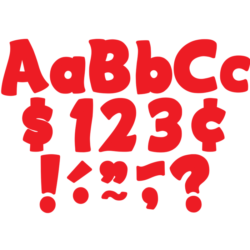 Red FUNtastic 4" Letters Combo Pack/Red