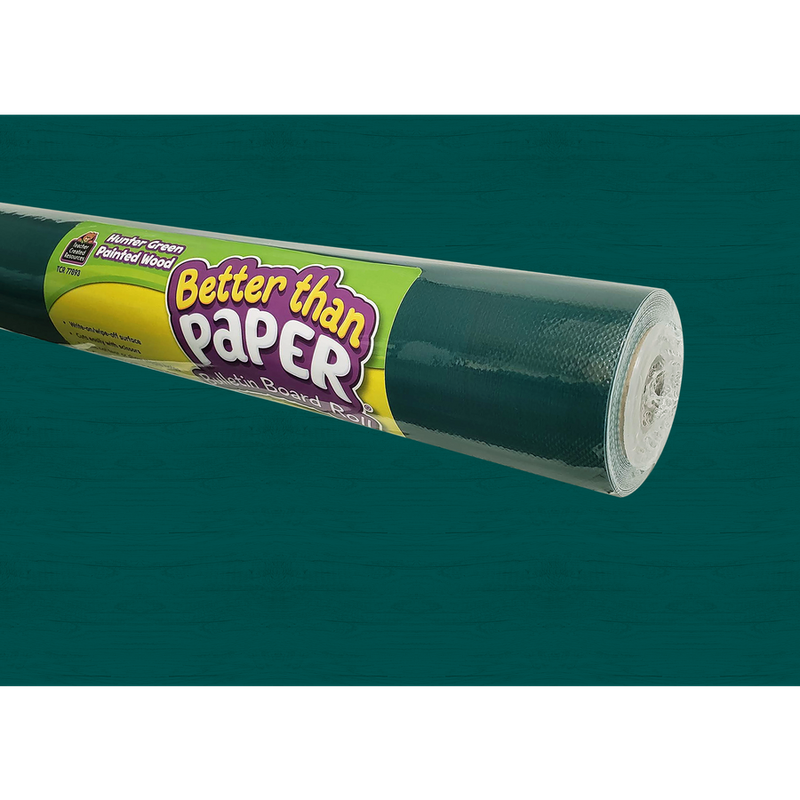 Hunter Green Painted Wood Better Than Paper® Bulletin Board Roll