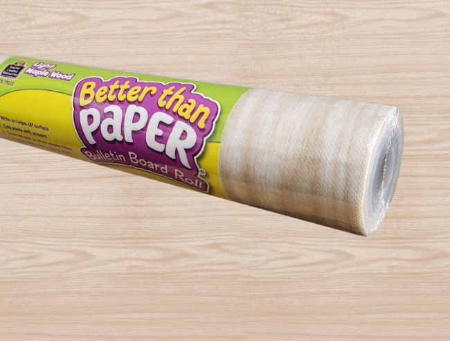 Light Maple Wood Better Than Paper® Bulletin Board Roll