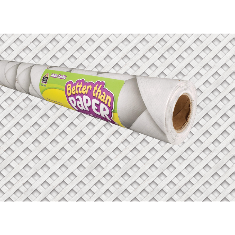 White Trellis Better Than Paper® Bulletin Board Roll