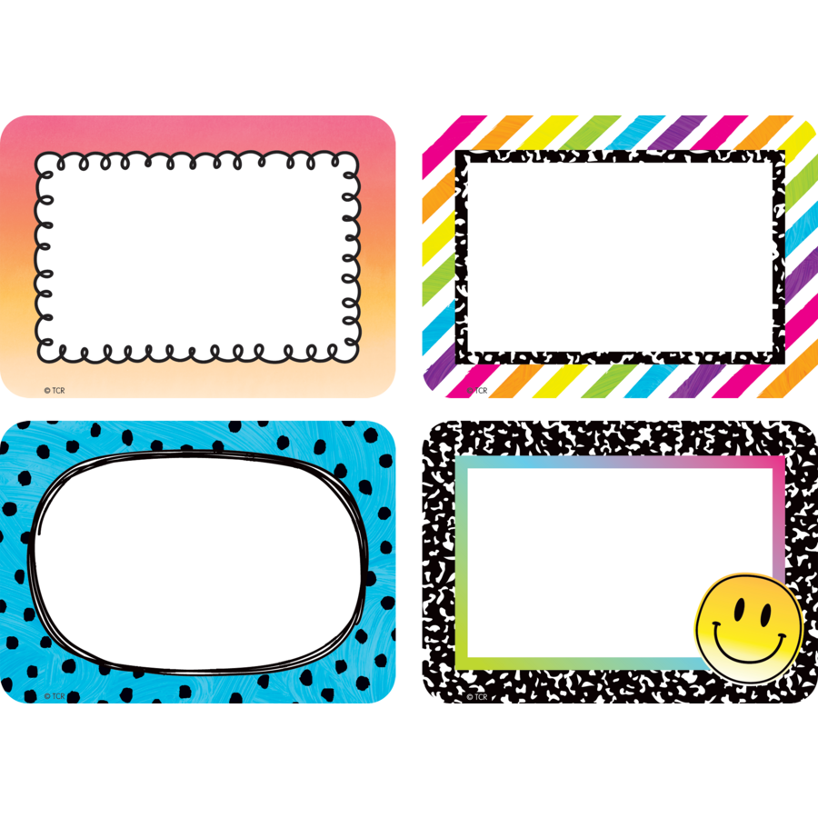 Brights 4 Ever Name Tags