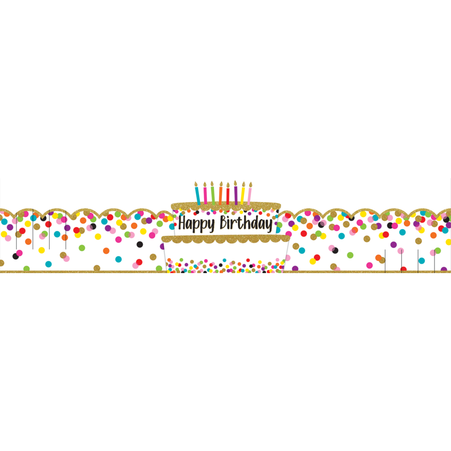 Confetti Happy Birthday Crowns