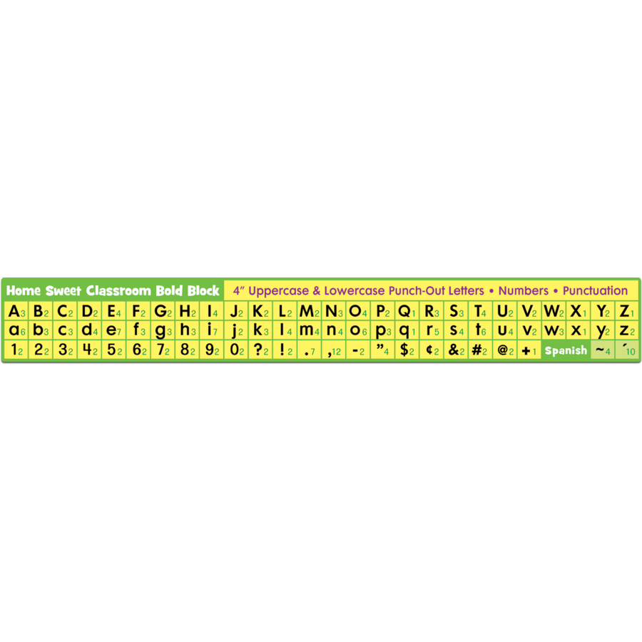 Home Sweet Classroom Bold Block 4&quot; Letters Combo Pack