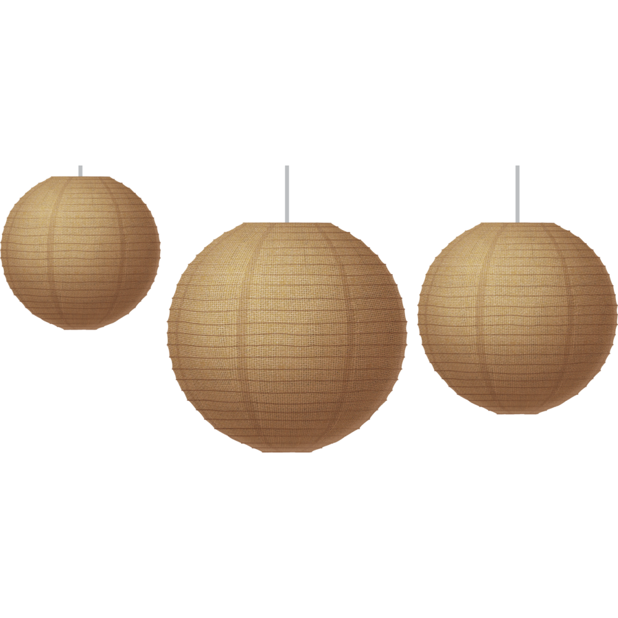 Burlap Paper Lanterns