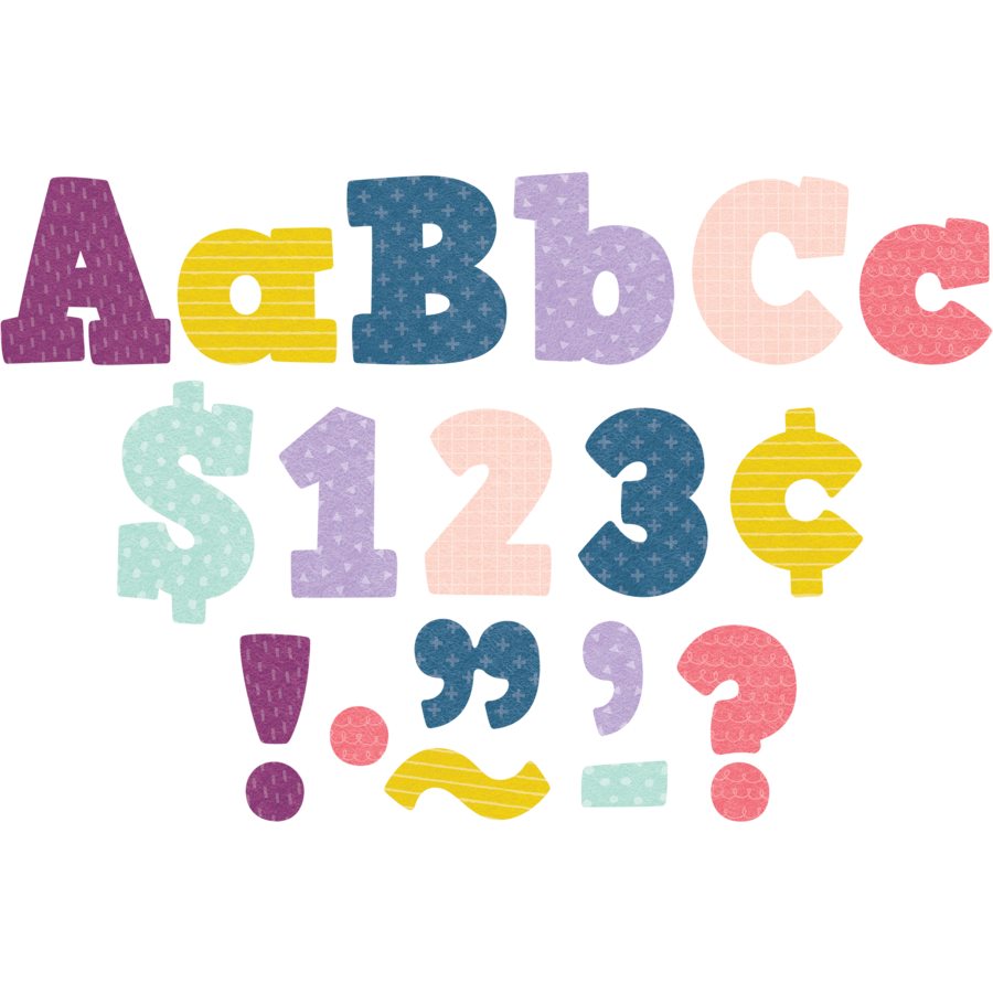 Oh Happy Day Bold Block 4&quot; Letters Combo Pack