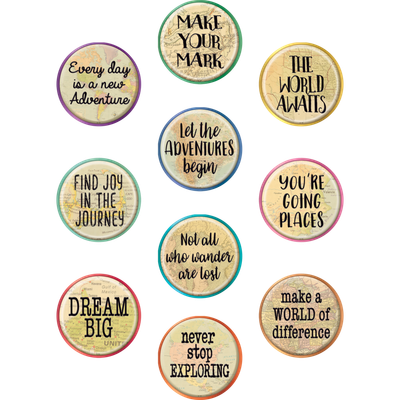 Travel the Map Positive Sayings Accents