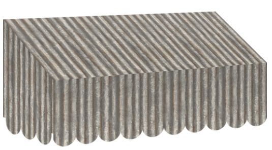 Corrugated Metal Awning