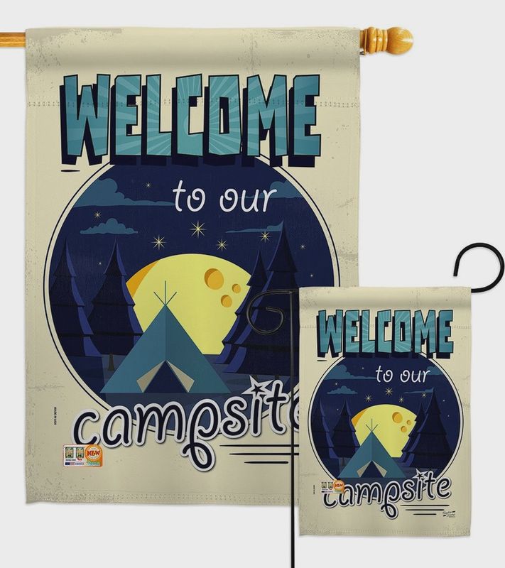 Welcome to Our Campsite/ Garden Flag