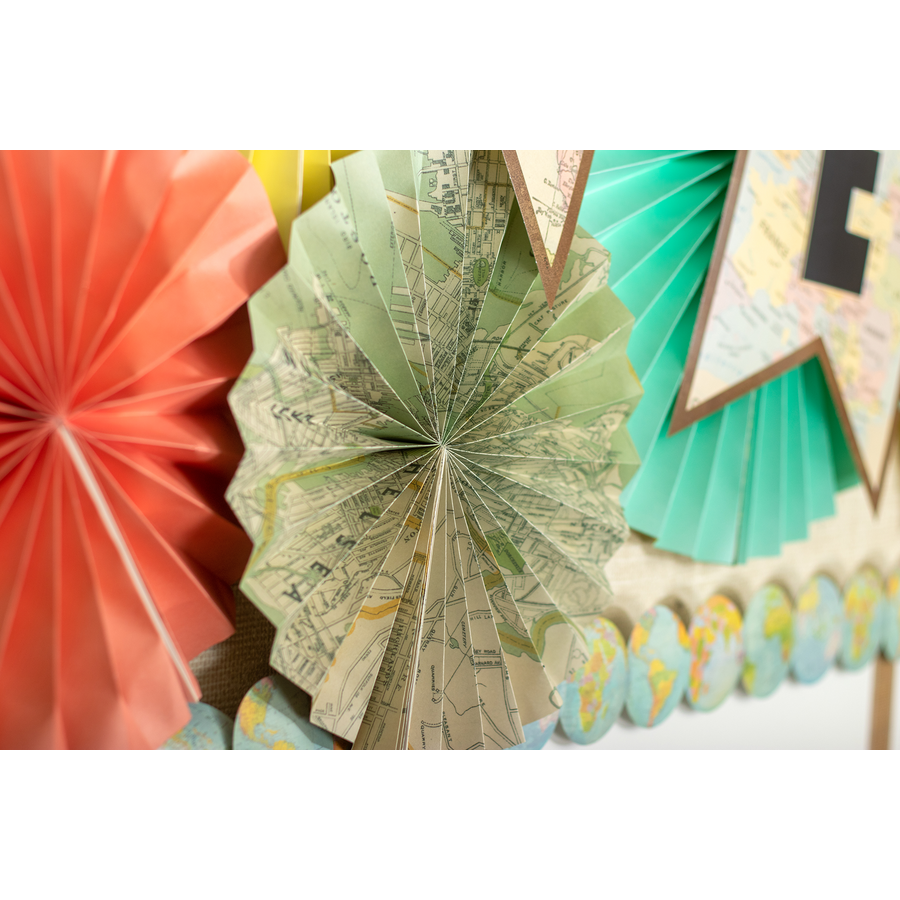 Travel the Maps Hanging Fans