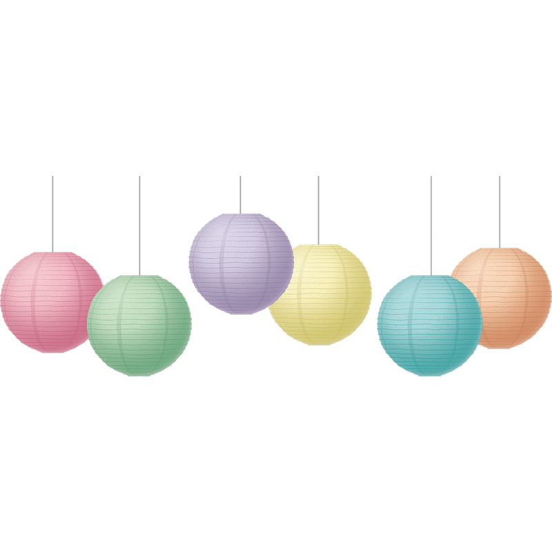 Pastel Pop 8&quot; Hanging Paper Lanterns