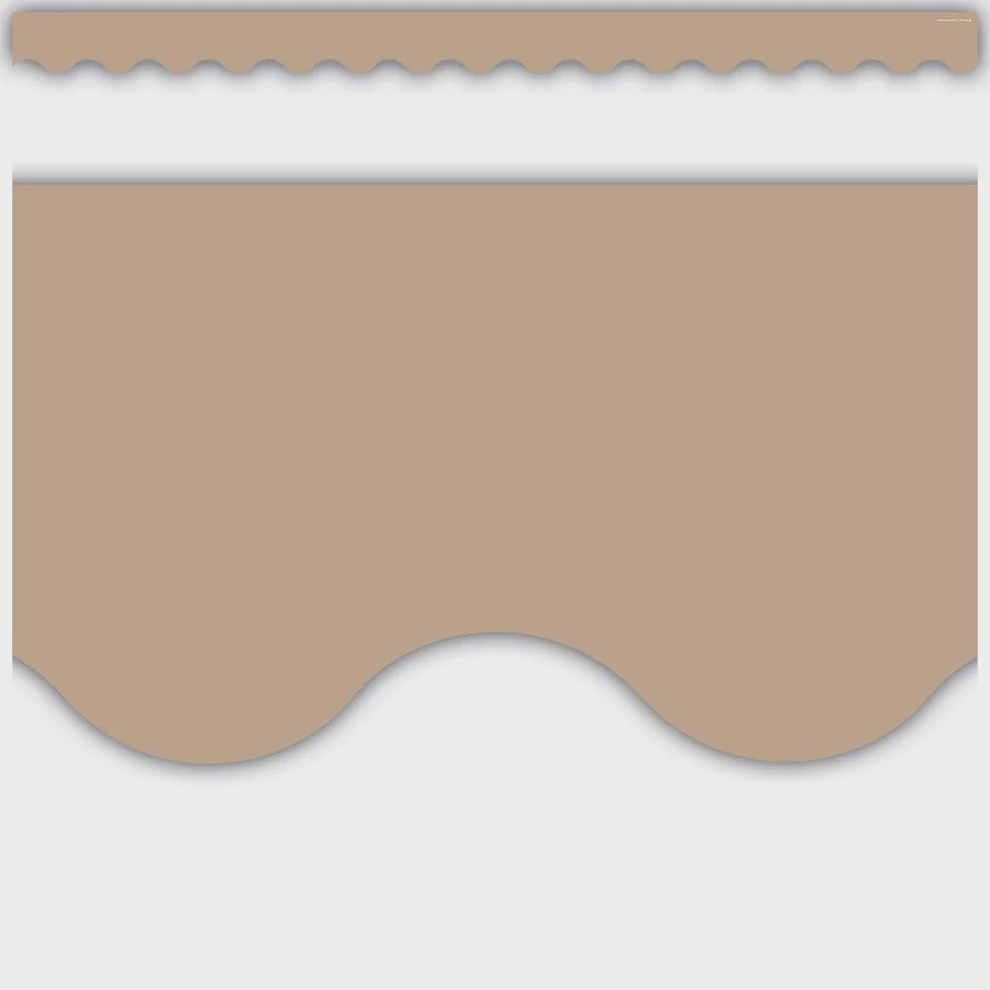 Light Brown Scalloped Border Trim