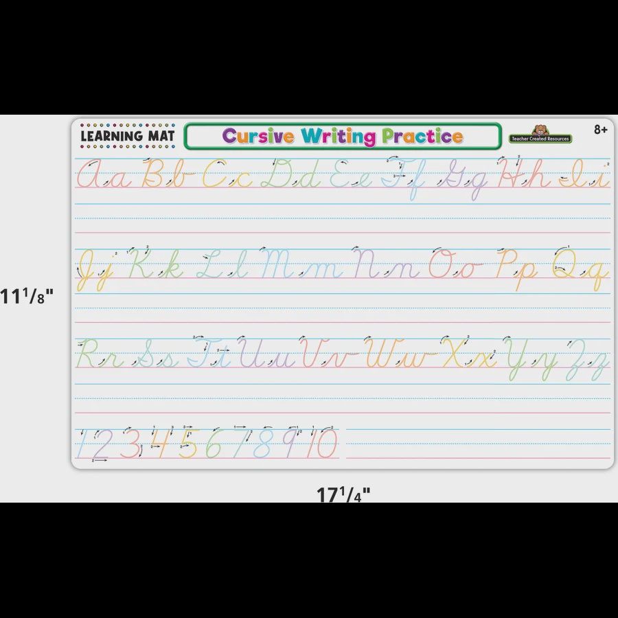 Cursive Writing Practice Learning Mat