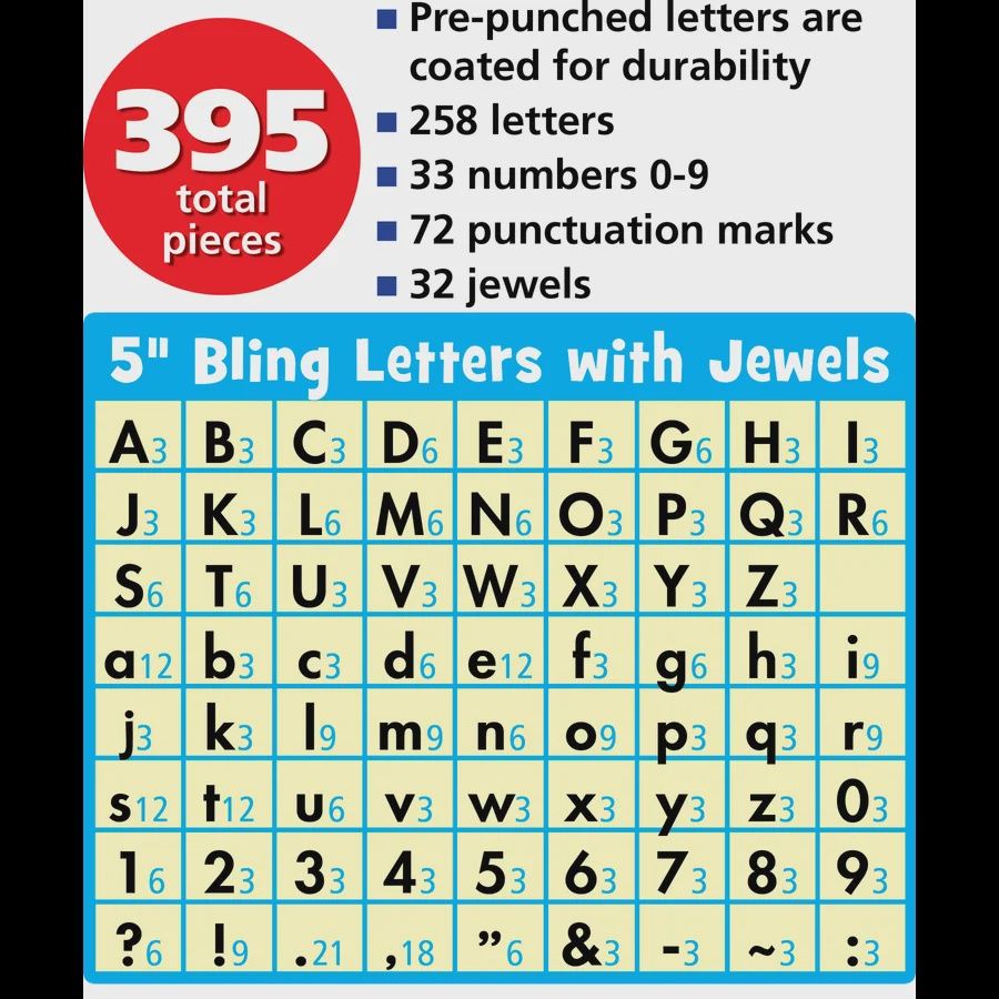 5&quot; Bling Letters with Jewels