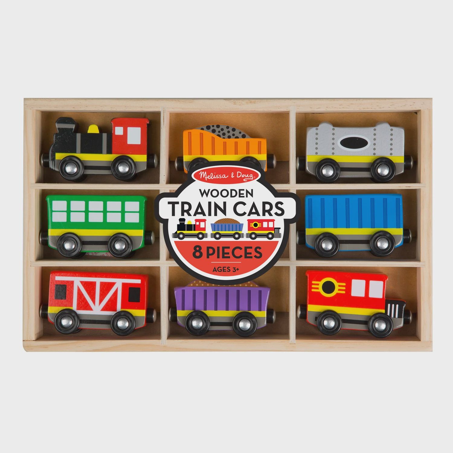 magnetic wooden train set