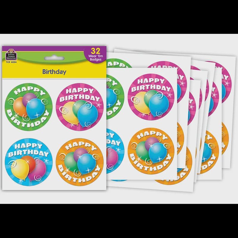 Birthday Wear ’Em Badges