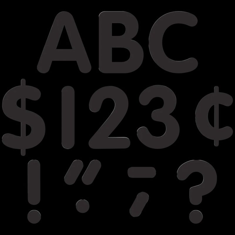Black Classic 4" Letters Uppercase Pack